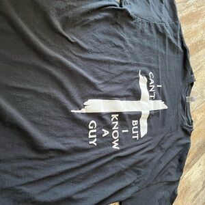 Black Graphic Men's Shirt 2X